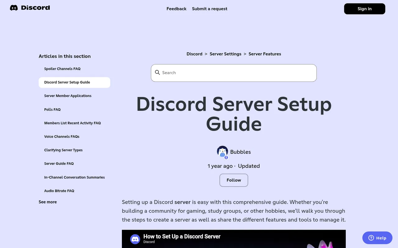 Discord Support: Discord Server Setup Guide